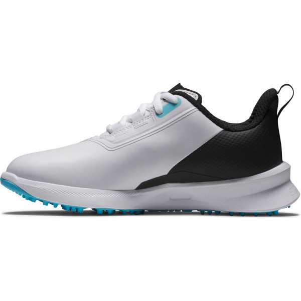 FootJoy Fuel Vandtætte Junior Golfsko Uden Spikes - White/Black/Blue