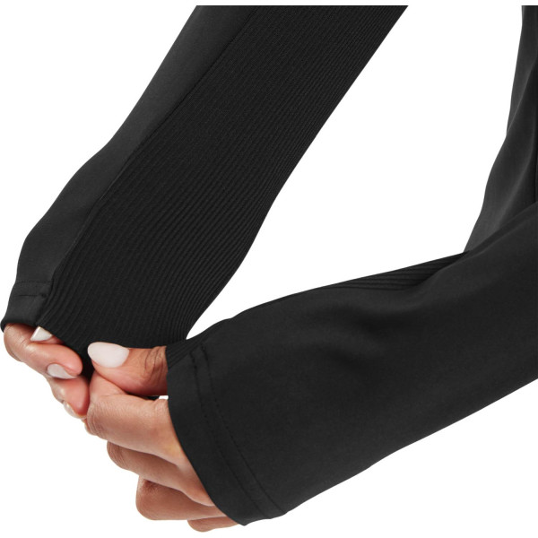 FootJoy Full-Zip Debossed Midlayer Dame Cardigan - Black