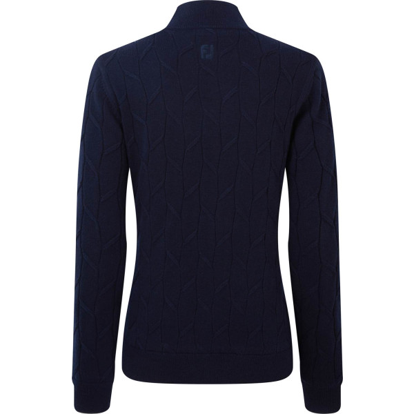FootJoy Full-Zip Lined Pover Dame Cardigan - Navy