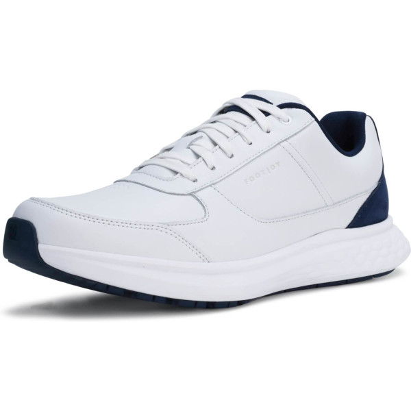 FootJoy Hampton Vandtætte Herre Golfsko Uden Spikes - White/White/Navy