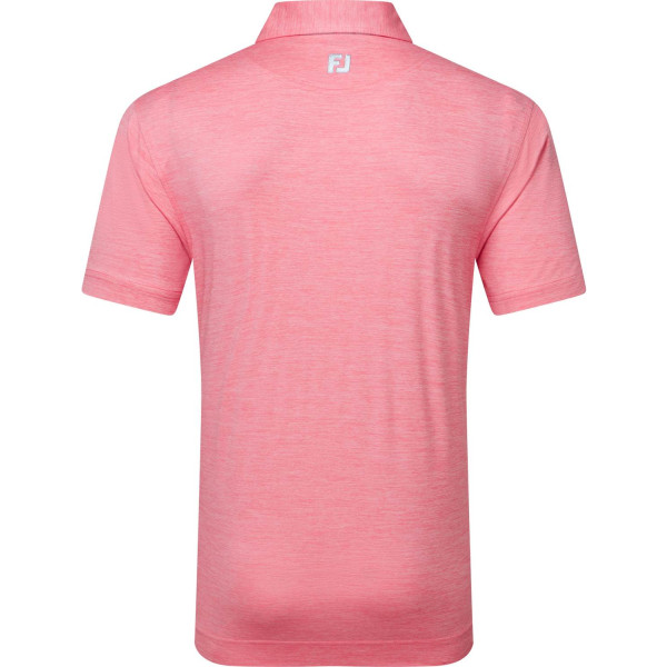 FootJoy Heather Lisle Herre Poloshirt - White/Pink
