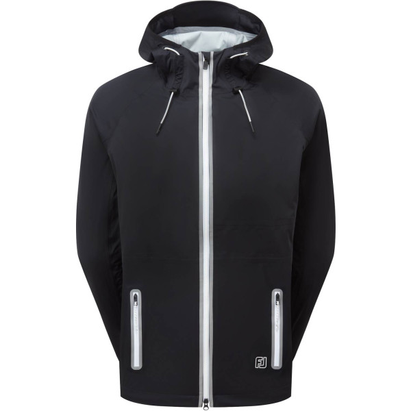 FootJoy HydroKnit Dame Regnjakke - Black/Grey/White