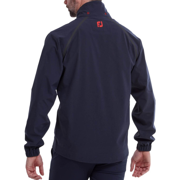 FootJoy HydroTour Herre Regnjakke - Navy With Black And Bright Red