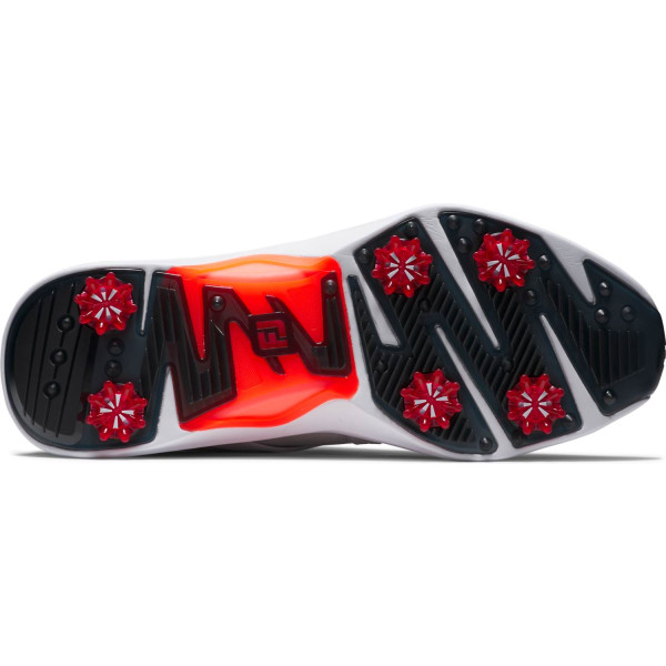 FootJoy HyperFlex (2025) Vandtætte Herre Golfsko Med Spikes - White/Black/Red