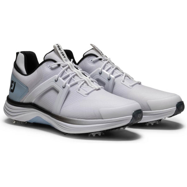 FootJoy HyperFlex (2026) Vandtætte Herre Golfsko Med Spikes - White/Blue/Black