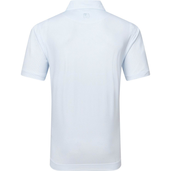 FootJoy Irongate Print Lisle Herre Poloshirt - White