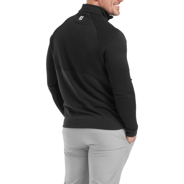 FootJoy Jacquard Thermal Chill-Out Herre Pullover - Black