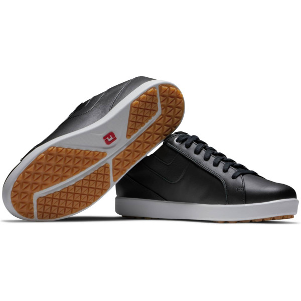 FootJoy Links Vandtætte Dame Golfsko Uden Spikes - Black/White