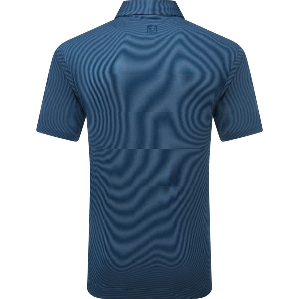 FootJoy Micro Feeder Stripe Lisle Herre Poloshirt - Navy Tonal