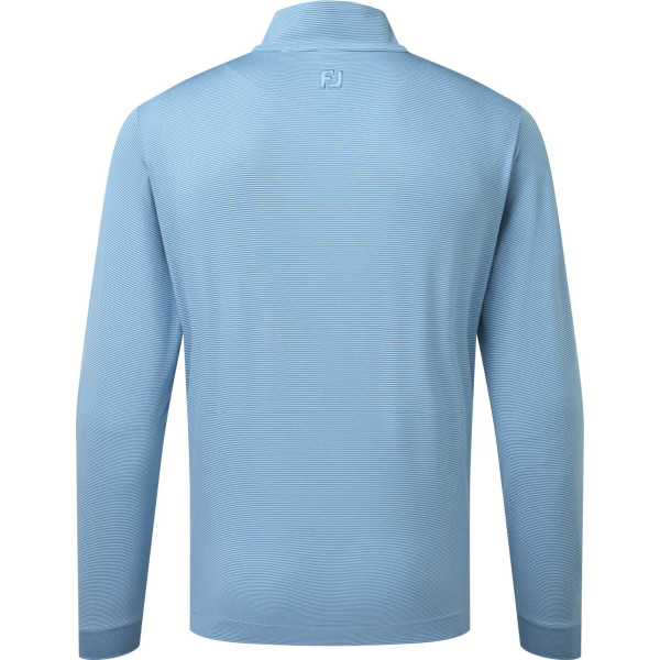 FootJoy Ottoman Stripe Chill-Out Herre Pullover - Light Blue