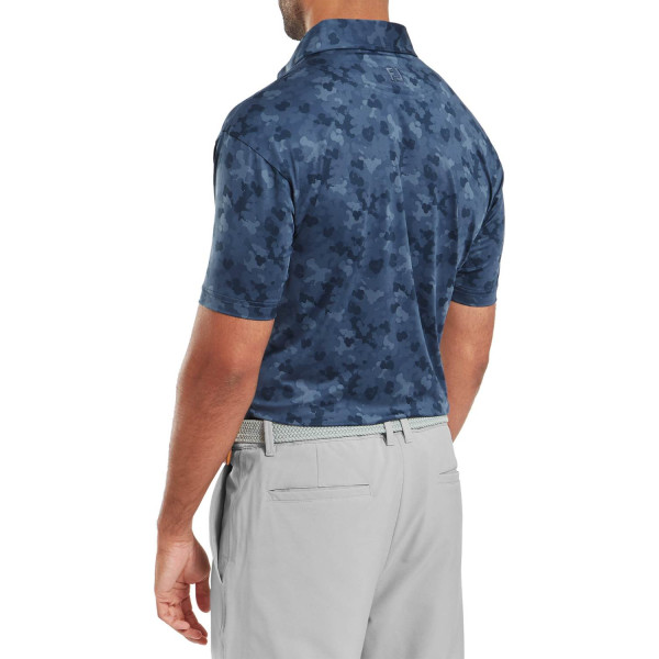 FootJoy Pop Camo Lisle Herre Poloshirt - Navy