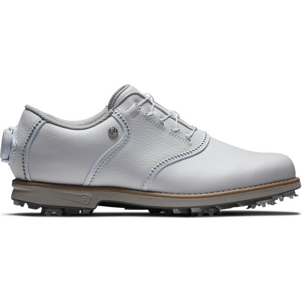 FootJoy Premiere Series (2024) BOA Vandtætte Dame Golfsko Med Spikes - All White