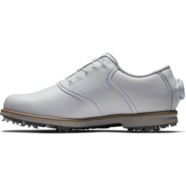 FootJoy Premiere Series (2024) BOA Vandtætte Dame Golfsko Med Spikes - All White