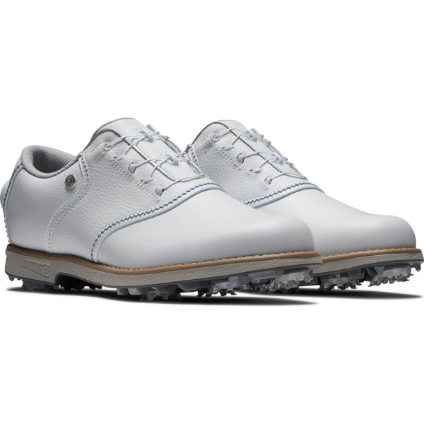 FootJoy Premiere Series (2024) BOA Vandtætte Dame Golfsko Med Spikes - All White