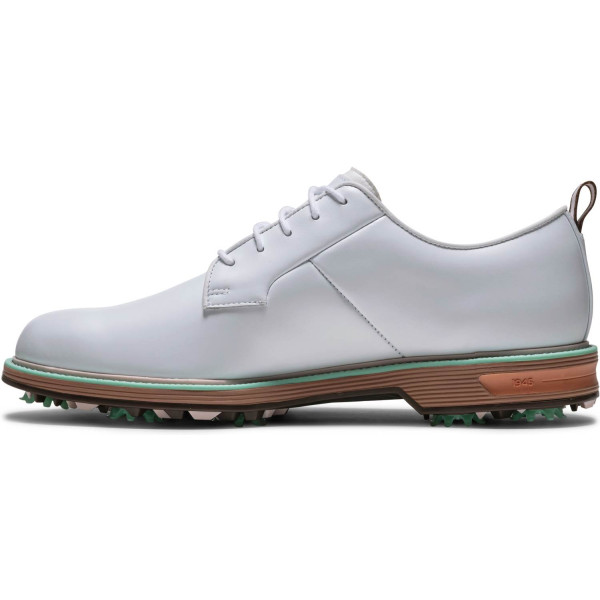 FootJoy Premiere Series Field Vandtætte Herre Golfsko Med Spikes - White/Tan/Mint