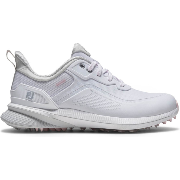 FootJoy Pro SL Vandtætte Dame Golfsko Uden Spikes - White/White/Grey