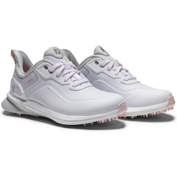 FootJoy Pro SL Vandtætte Dame Golfsko Uden Spikes - White/White/Grey