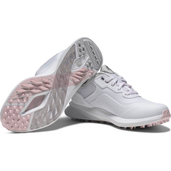 FootJoy Pro SL Vandtætte Dame Golfsko Uden Spikes - White/White/Grey