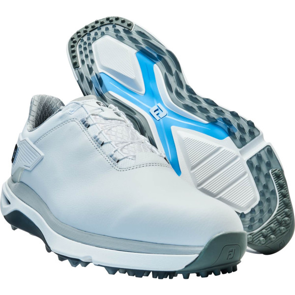 FootJoy Pro/SLX BOA Vandtætte Herre Golfsko Uden Spikes - White/White/Grey