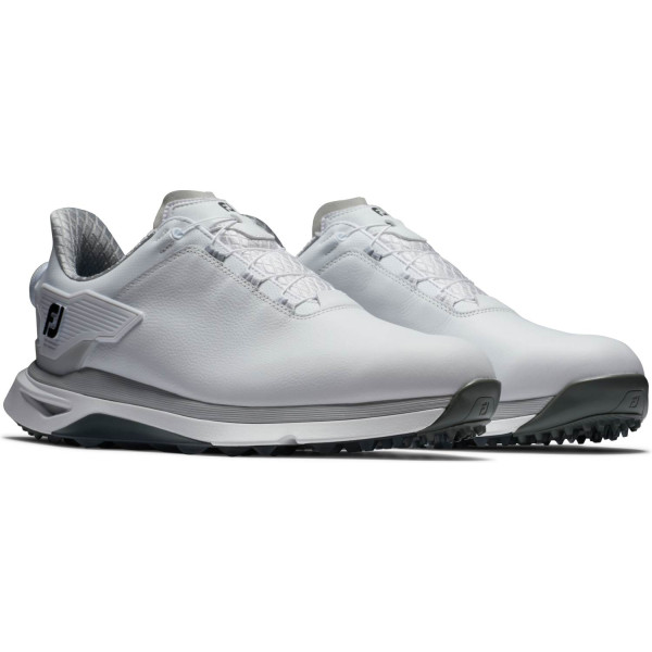 FootJoy Pro/SLX BOA Vandtætte Herre Golfsko Uden Spikes - White/White/Grey