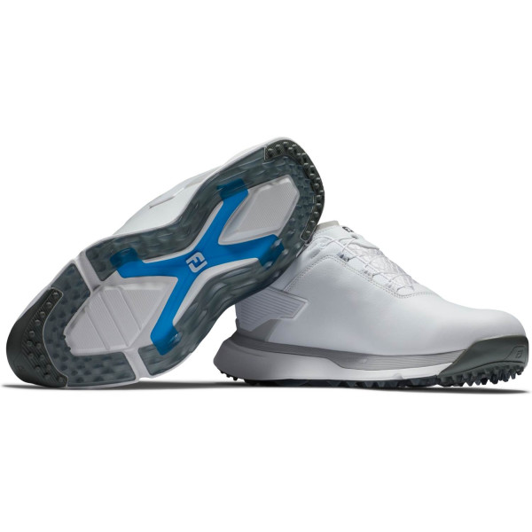 FootJoy Pro/SLX BOA Vandtætte Herre Golfsko Uden Spikes - White/White/Grey