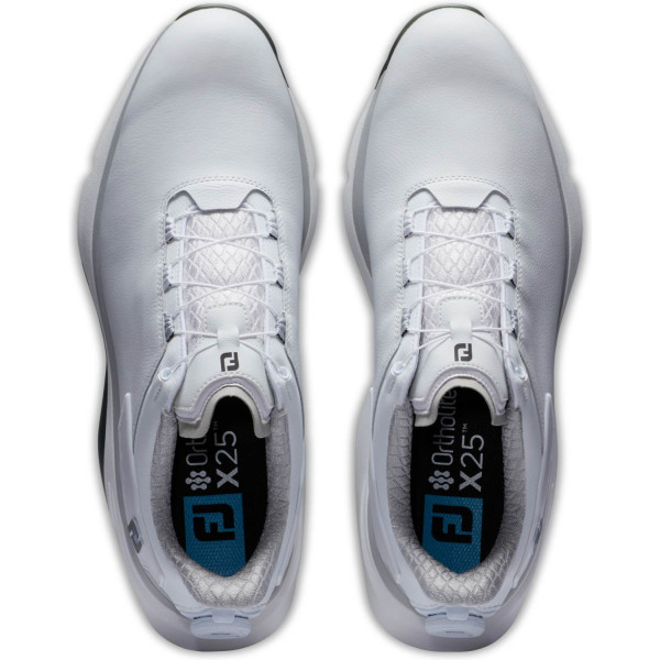 FootJoy Pro/SLX BOA Vandtætte Herre Golfsko Uden Spikes - White/White/Grey