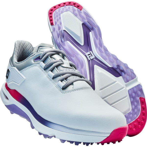 FootJoy Pro/SLX Vandtætte Dame Golfsko Uden Spikes - White/Silver/Multi