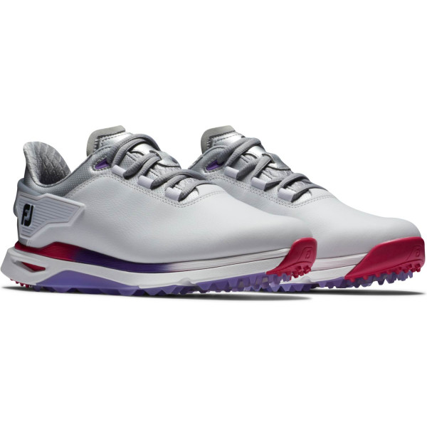 FootJoy Pro/SLX Vandtætte Dame Golfsko Uden Spikes - White/Silver/Multi