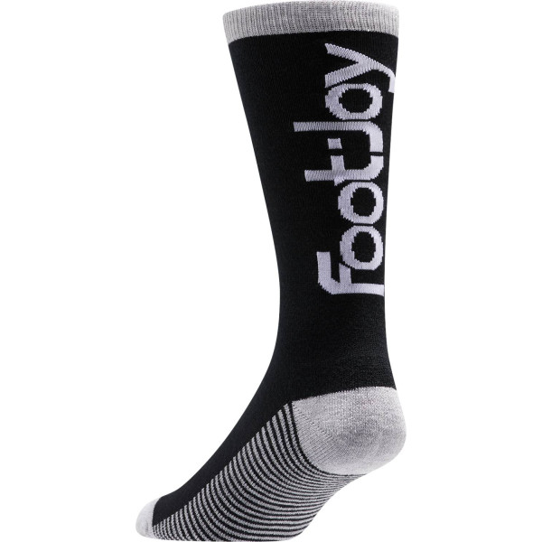 FootJoy ProDry Heritage Crew Herre Sokker - Black/Heather Grey/White