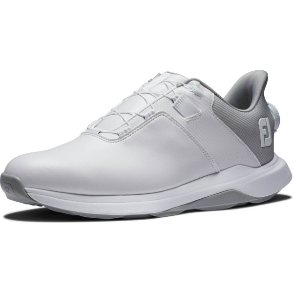 FootJoy ProLite BOA Vandtætte Herre Golfsko Uden Spikes - White/White/Grey