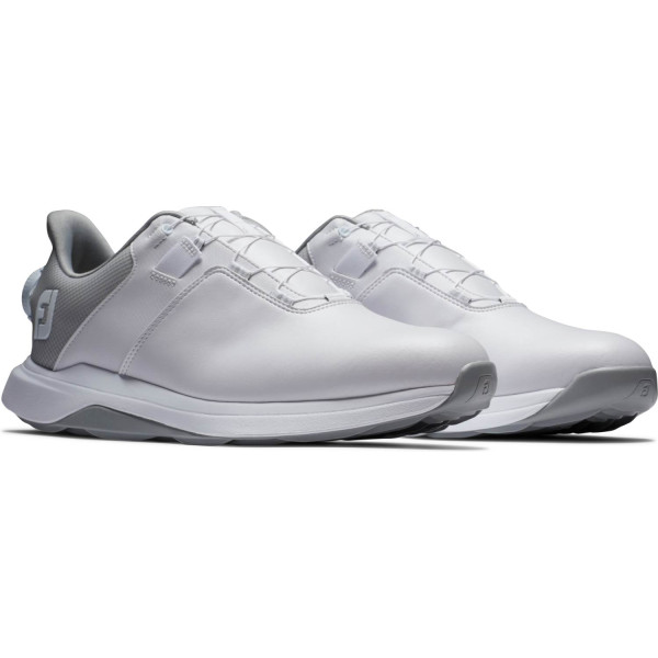 FootJoy ProLite BOA Vandtætte Herre Golfsko Uden Spikes - White/White/Grey