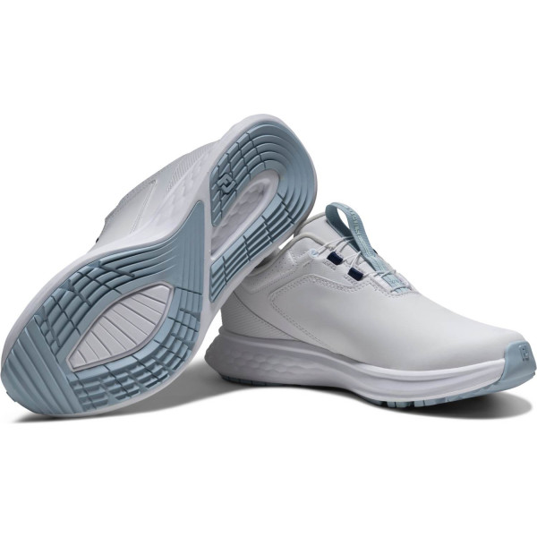 FootJoy Pulse BOA Vandtætte Dame Golfsko Uden Spikes - White/White/Blue
