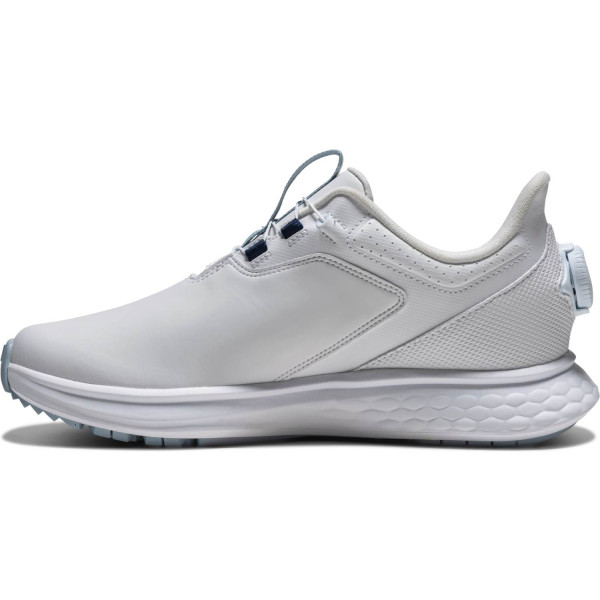 FootJoy Pulse BOA Vandtætte Dame Golfsko Uden Spikes - White/White/Blue