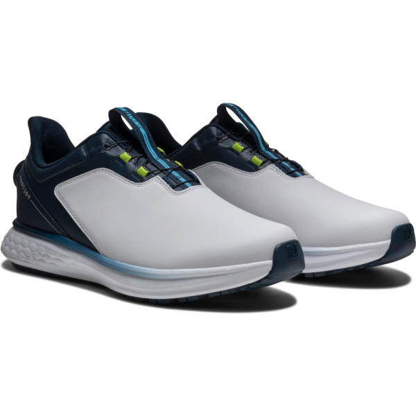 FootJoy Pulse BOA Vandtætte Herre Golfsko Uden Spikes - White/Navy/Blue