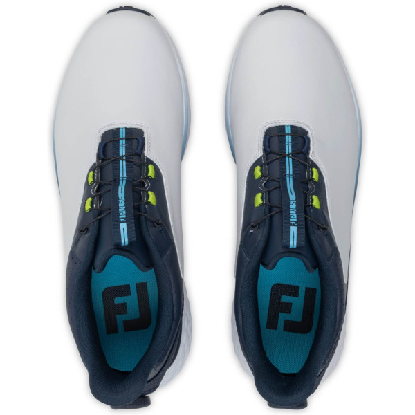 FootJoy Pulse BOA Vandtætte Herre Golfsko Uden Spikes - White/Navy/Blue