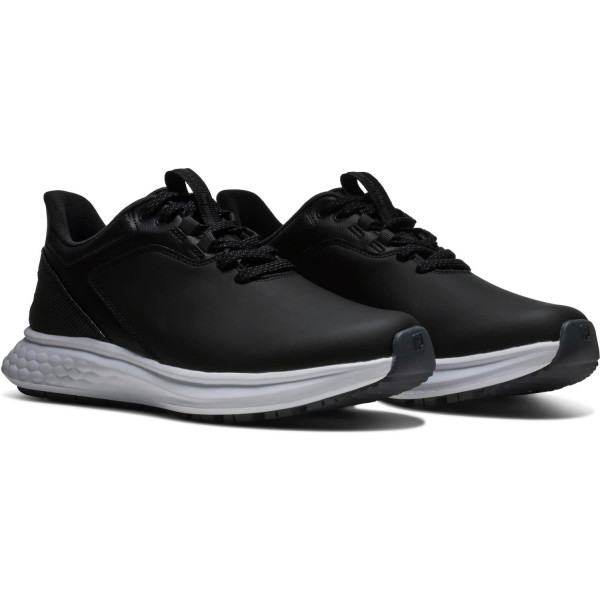 FootJoy Pulse Vandtætte Dame Golfsko Uden Spikes - Black/Black/White