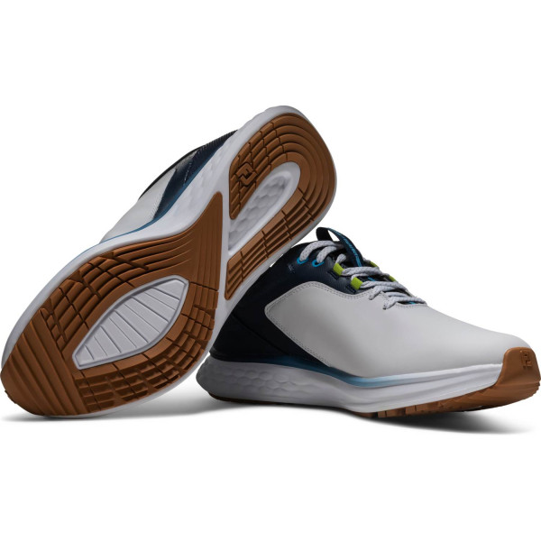 FootJoy Pulse Vandtætte Herre Golfsko Uden Spikes - White/Gum/Navy