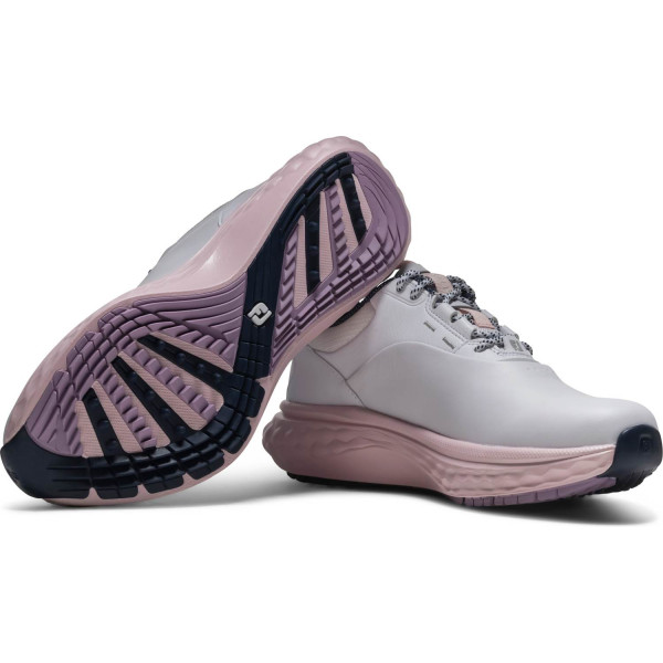 FootJoy Quantum (2026) Vandtætte Dame Golfsko Uden Spikes - White/White/Pink