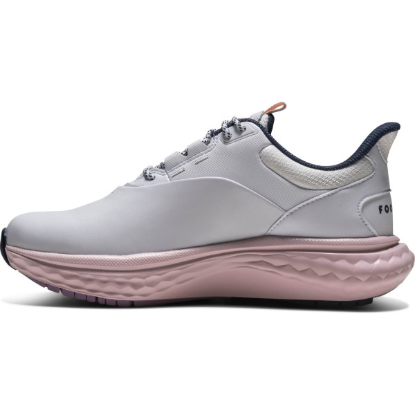 FootJoy Quantum (2026) Vandtætte Dame Golfsko Uden Spikes - White/White/Pink
