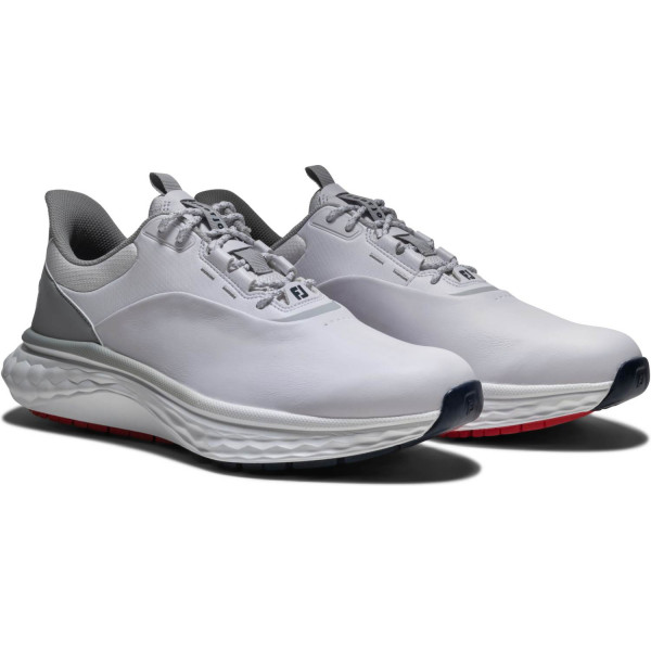 FootJoy Quantum (2026) Vandtætte Herre Golfsko Uden Spikes - White/White/Grey