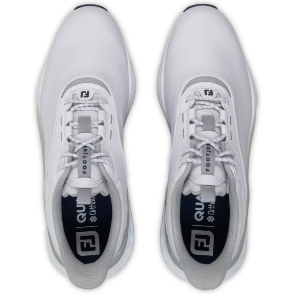 FootJoy Quantum (2026) Vandtætte Herre Golfsko Uden Spikes - White/White/Grey