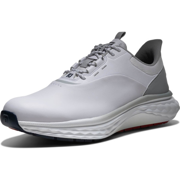 FootJoy Quantum (2026) Vandtætte Herre Golfsko Uden Spikes - White/White/Grey