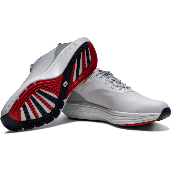 FootJoy Quantum (2026) Vandtætte Herre Golfsko Uden Spikes - White/White/Grey