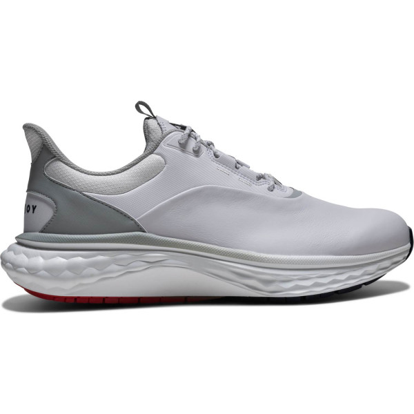 FootJoy Quantum (2026) Vandtætte Herre Golfsko Uden Spikes - White/White/Grey