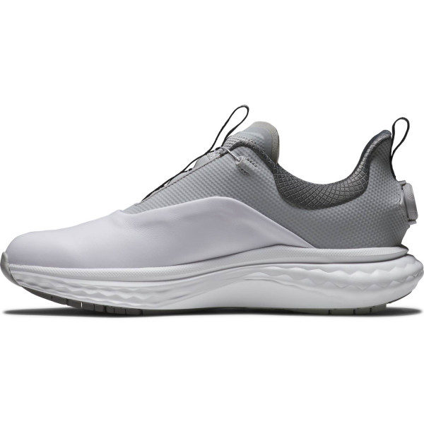 FootJoy Quantum BOA Vandtætte Herre Golfsko Uden Spikes - White/Grey/Black