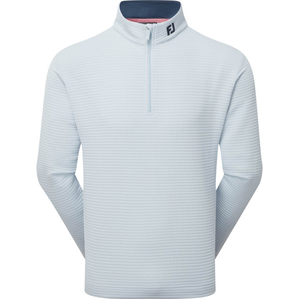 FootJoy Quilt Texture Chill-Out Herre Pullover - Sky