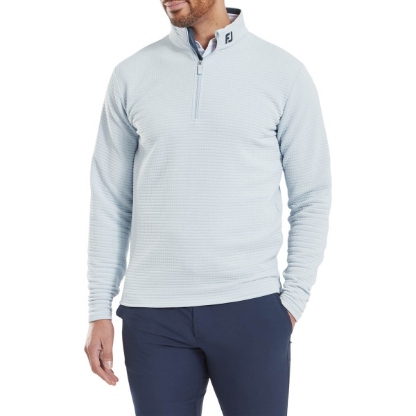 FootJoy Quilt Texture Chill-Out Herre Pullover - Sky