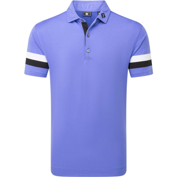 FootJoy Sleeve Stripe Pique Herre Poloshirt - Purple