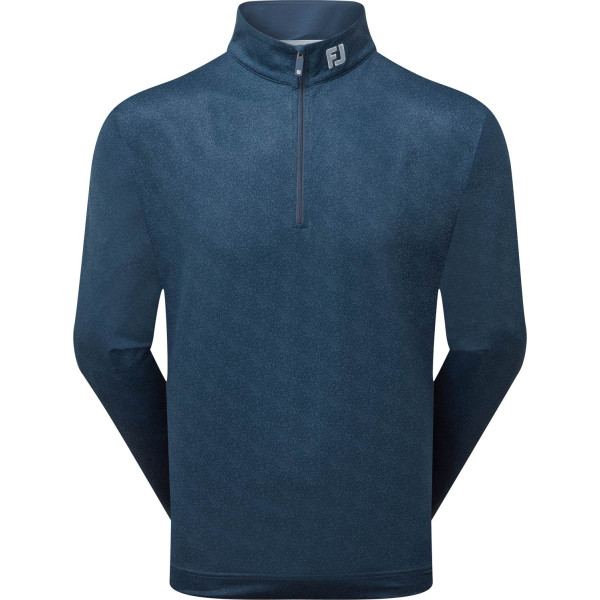 FootJoy Spreckle Print Chill-Out Herre Pullover - Dark Denim