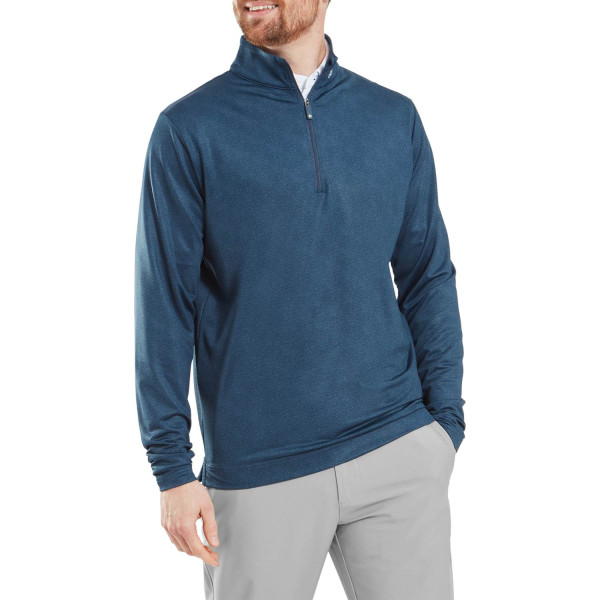 FootJoy Spreckle Print Chill-Out Herre Pullover - Dark Denim